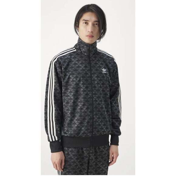 Adidas Originals Firebird Monotrack Jacket Black Men's Size Small IS0218 - Picture 2 of 5